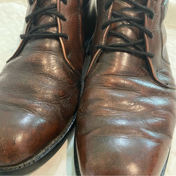 Vtg Mason USA Mens Sz 8.5 D Leather Work Ankle Lace Up Chukka Boots FAIR No Slip - Picture 4 of 13